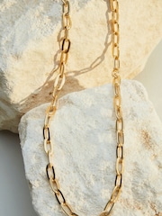 Gold Vermeil Sterling Silver Premium Collection Chain T-Bar Necklace - Image 3 of 4