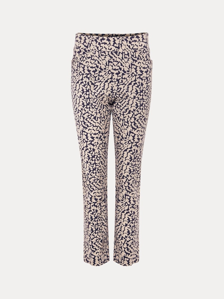 Phase Eight Grey Carmella Printed Straight Leg Trousers - Image 6 of 6