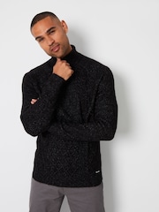 Threadbare Black Turtle Neck Cable Knit Jumper - Image 1 of 5