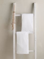 Mamas & Papas 2 Pack White 100% Cotton Cotbed Fitted Sheets - Image 3 of 4