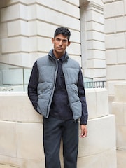 Slate Grey Utility Pocket Gilet - Image 1 of 10