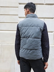 Slate Grey Utility Pocket Gilet - Image 3 of 10