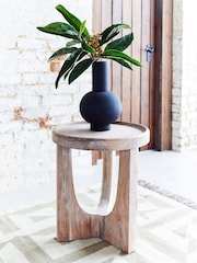 French Connection Natural Mango Wood Gora Side Table - Image 1 of 5