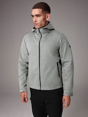 Grey Hooded Shower Resistant Jacket - Image 1 of 17