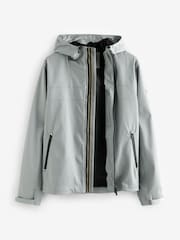 Grey Hooded Shower Resistant Jacket - Image 12 of 17