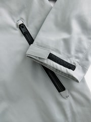 Grey Hooded Shower Resistant Jacket - Image 15 of 17