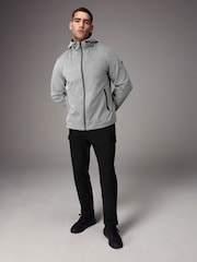 Grey Hooded Shower Resistant Jacket - Image 2 of 17