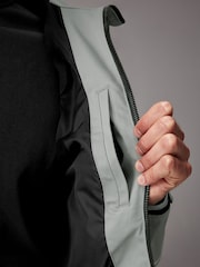 Grey Hooded Shower Resistant Jacket - Image 9 of 17
