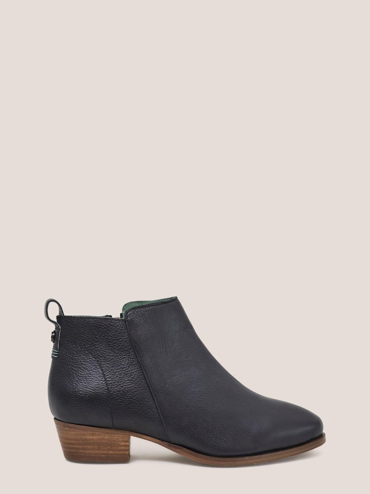 White Stuff Black Willow Leather Ankle Boots - Image 1 of 4