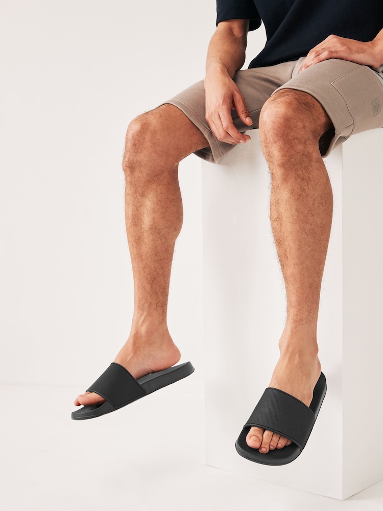Black Textured Sliders - Image 2 of 6