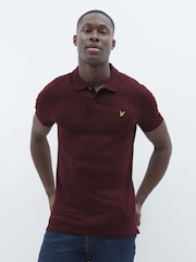 أحمر ميرلو - قميص بولو سادة من Lyle & Scott - صورة 1 من 7