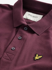 أحمر ميرلو - قميص بولو سادة من Lyle & Scott - صورة 5 من 7