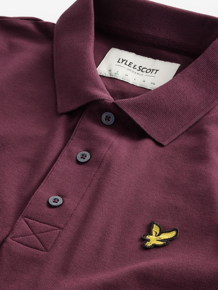 Lyle & Scott Merlot Plain Polo Shirt - Image 5 of 7