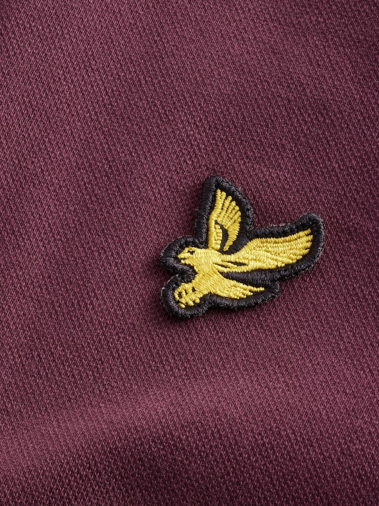 Lyle & Scott Merlot Plain Polo Shirt - Image 6 of 7