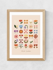 East End Prints Oak Flower Garden Soft Pink Wall Art Print by Kid of the Village - Image 2 of 2