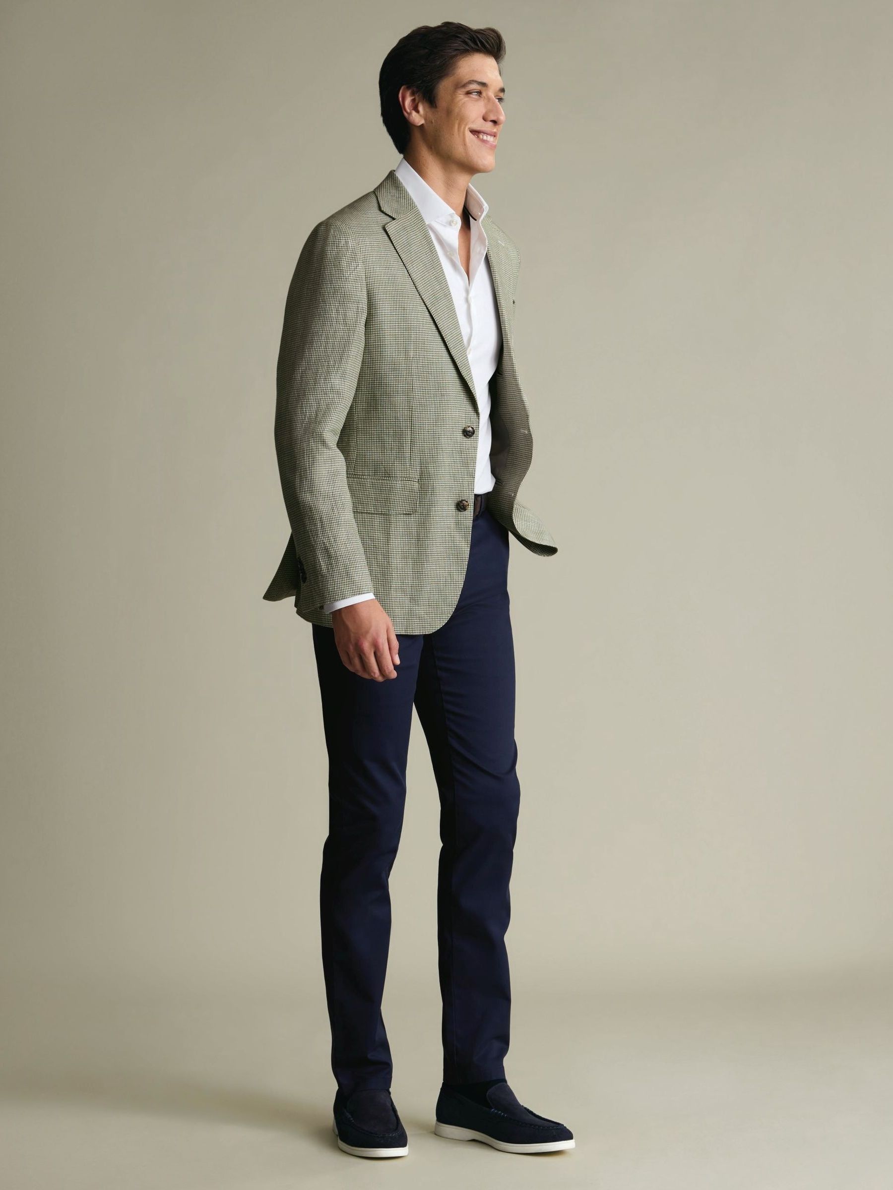 ❁☽★Archi ORGANIC TWILL TAB JACKET Buy Charles Tyrwhitt Green Linen Jacket from Next Romania