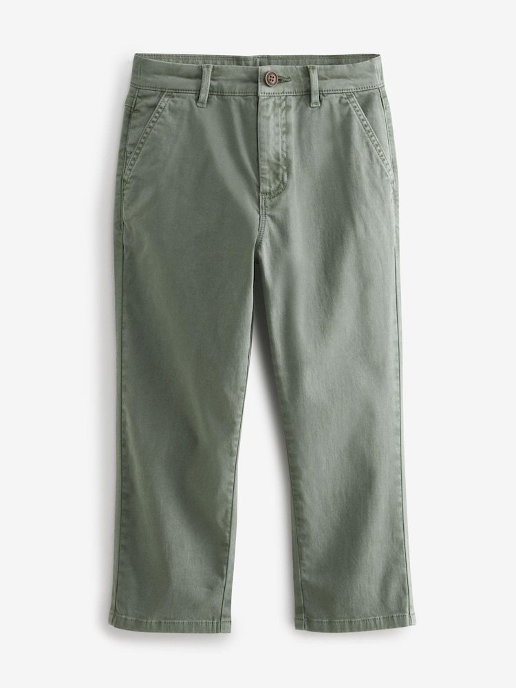Green Loose Fit Chino Trousers (3-16yrs) - Image 1 of 3