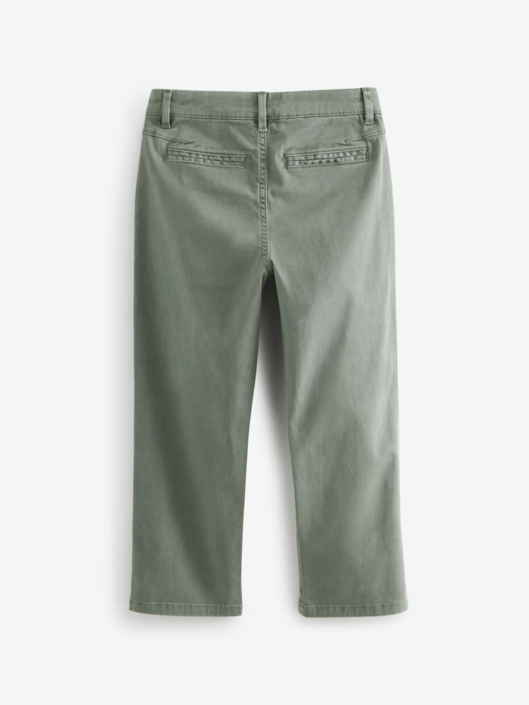 Green Loose Fit Chino Trousers (3-16yrs) - Image 2 of 3