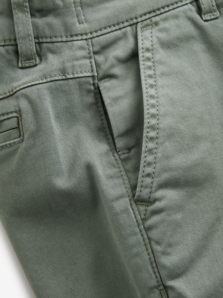 Green Loose Fit Chino Trousers (3-16yrs) - Image 3 of 3
