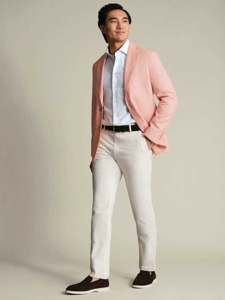 Charles Tyrwhitt Orange Linen Cotton Jacket - Image 2 of 5