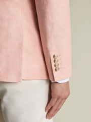 Charles Tyrwhitt Orange Linen Cotton Jacket - Image 3 of 5