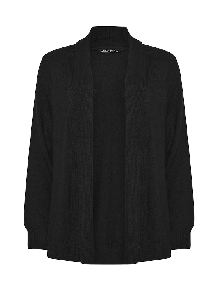 M&Co Black Edge To Edge Black Cardigan - Image 5 of 5