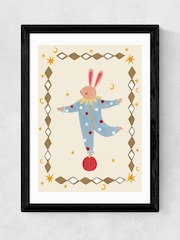 East End Prints Black Balancing Bunny Wall Art Print by Kid of the Village - Image 2 of 2