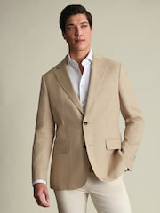 Charles Tyrwhitt Natural Linen Jacket - Image 4 of 10