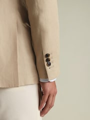 Charles Tyrwhitt Natural Linen Jacket - Image 6 of 10