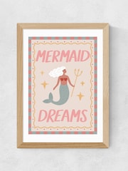 East End Prints Oak Mermaid Dreams Wall Art Print by Kid of the Village - Image 2 of 2