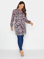 M&Co Pink High Neck Tie Tunic - Image 2 of 5