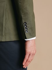 Charles Tyrwhitt Green Cotton Stretch Jacket - Image 4 of 5