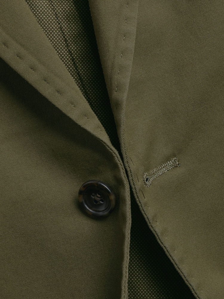 Charles Tyrwhitt Green Cotton Stretch Jacket - Image 5 of 5 Charles Tyrwhitt Green Cotton Stretch Jacket - Image 5 of 5