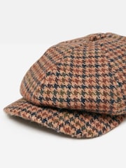 Joules Harrogate Brown Tweed Baker Boy Hat - Image 2 of 4