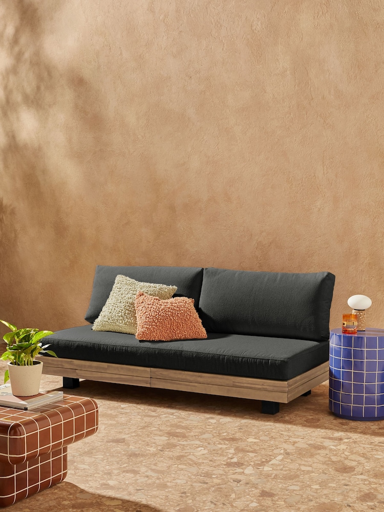 MADE.COM Grey Avarna Garden 2 Seater Sofa - Image 1 of 6