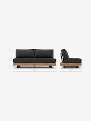 MADE.COM Grey Avarna Garden 2 Seater Sofa - Image 6 of 6