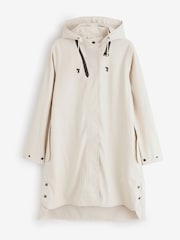 Ilse Jacobsen A-line waterproof PU raincoat with welded seams, detachable hood, storm placket, and 5,000 mm rating - Bild 1 von 1