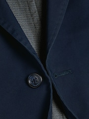 Charles Tyrwhitt Blue Cotton Stretch Jacket - Image 5 of 5