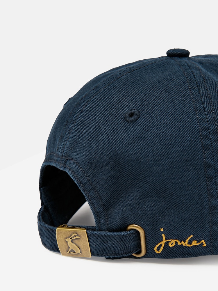 Joules Burghley Navy Embroidered Baseball Cap - Image 6 of 6