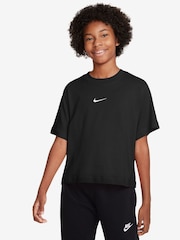 Nike Black Oversized Essentials Boxy T-Shirt - Image 1 of 4