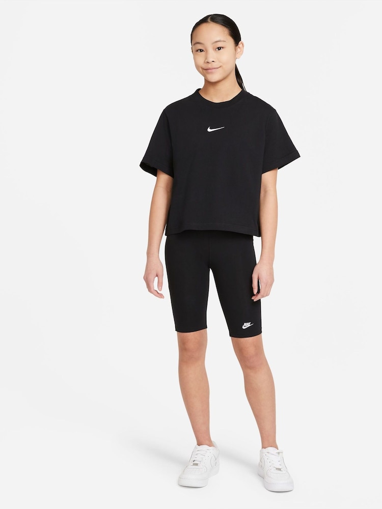 Nike Black Oversized Essentials Boxy T-Shirt - Image 3 of 4