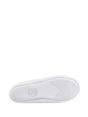 Totes White Isotoner Terry Ballet Slippers With Bow - Image 5 of 5