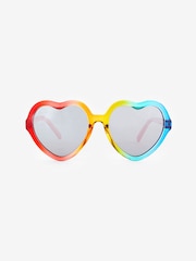 Little Bird by Jools Oliver Multi Ombré Rainbow Heart Sunglasses - Image 3 of 6