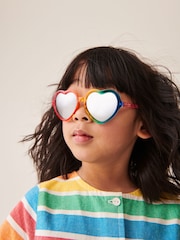 Little Bird by Jools Oliver Multi Ombré Rainbow Heart Sunglasses - Image 6 of 6