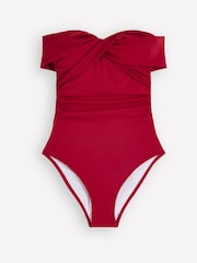 Boden Red Bardot Wrap Swimsuit - Image 5 of 6