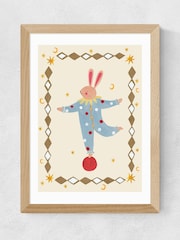East End Prints Oak Balancing Bunny Wall Art Print by Kid of the Village - Image 2 of 2