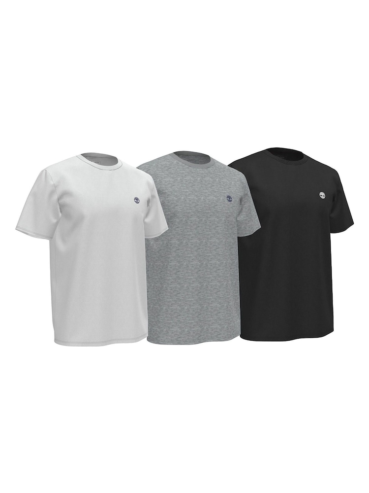 Bawełniane koszulki Timberland Jersey Crew 100% bawełny Zestaw 3 pary - Image 1 of 11