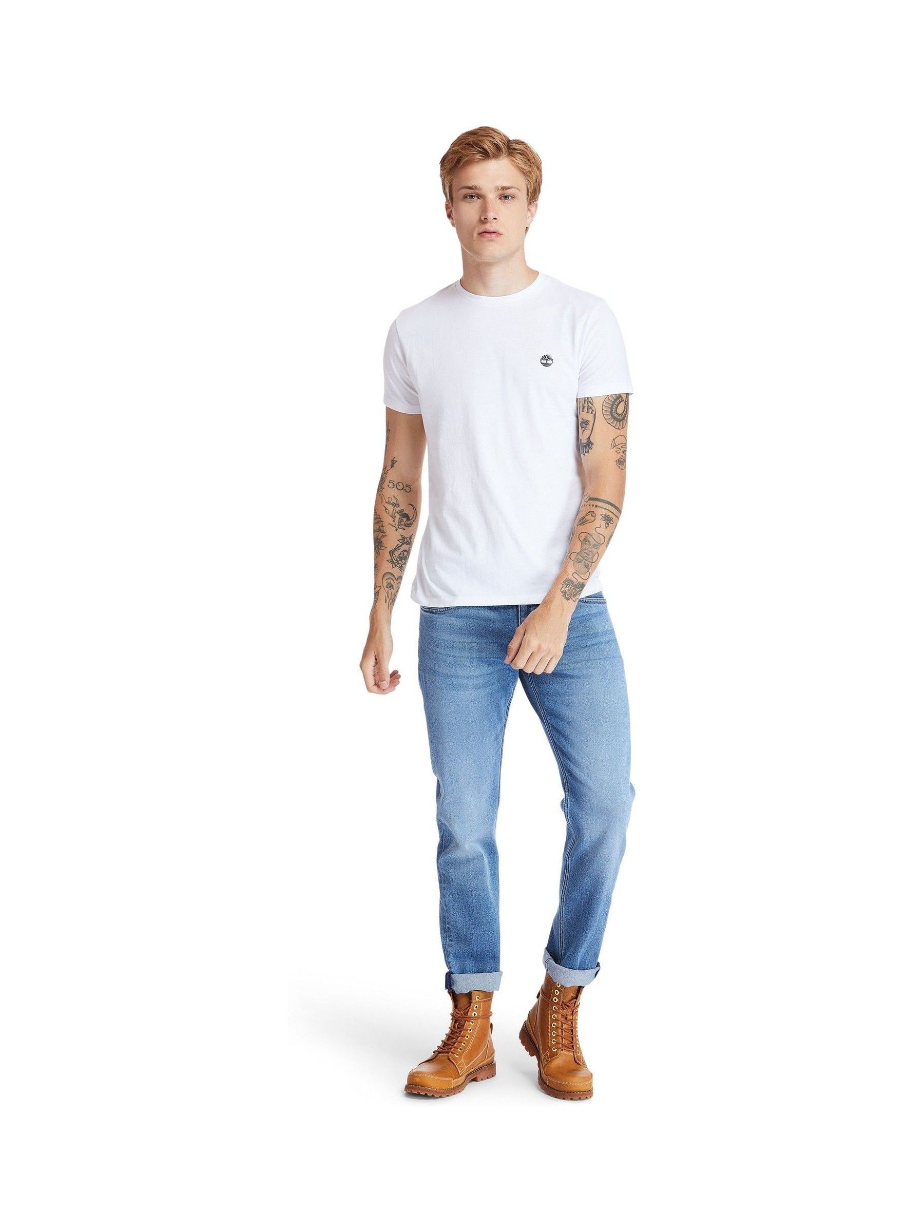 Buy Timberland Jersey Crew 100% Cotton T-Shirts 3 Pack from