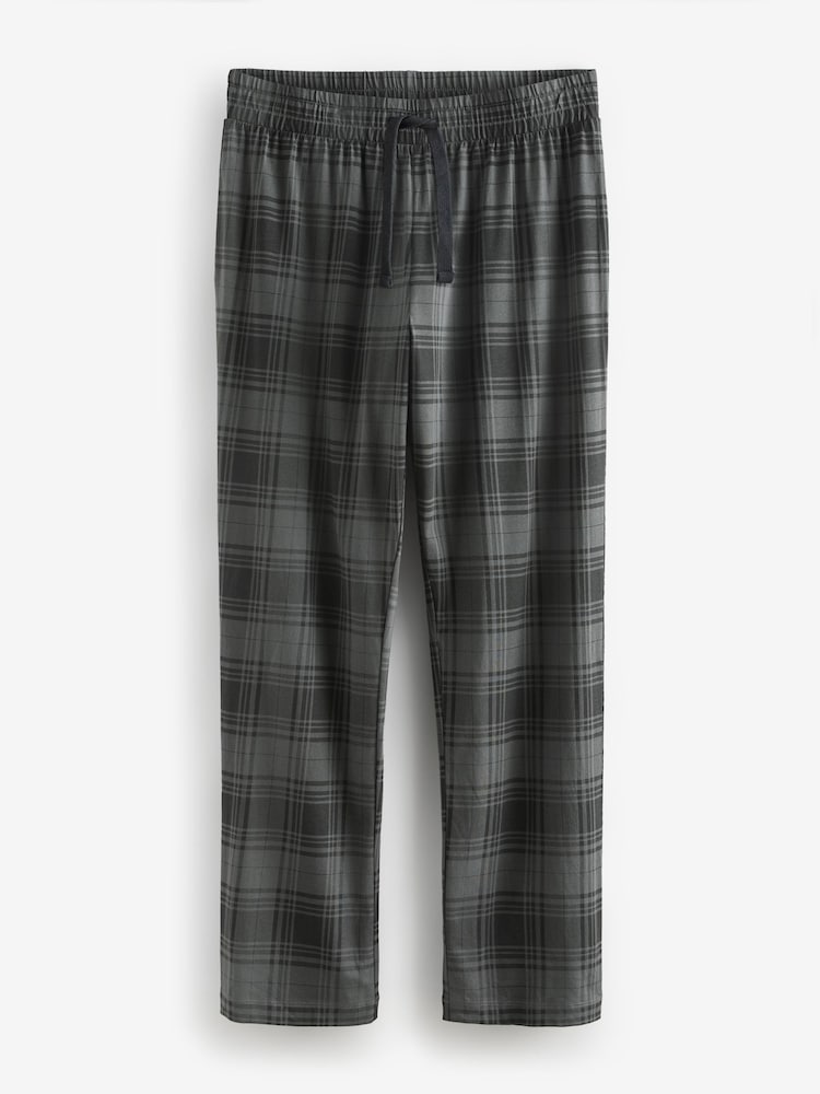 Noir/gris à carreaux - Ensemble de pyjamas en jersey 2 Lot - Image 10 of 12