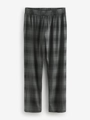 Black/Grey Check Jersey Pyjamas Set 2 Pack - Image 6 of 8